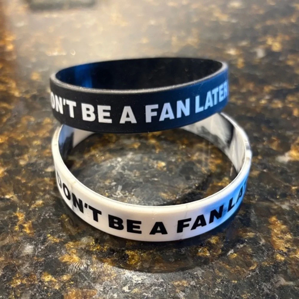 Adidas x Overtime Black and White Wristbands